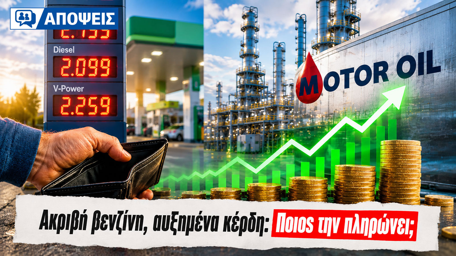 Ακριβή βενζίνη, αυξημένα κέρδη: Τι μαθαίνουμε από τα νέα στοιχεία πετρελαϊκών 